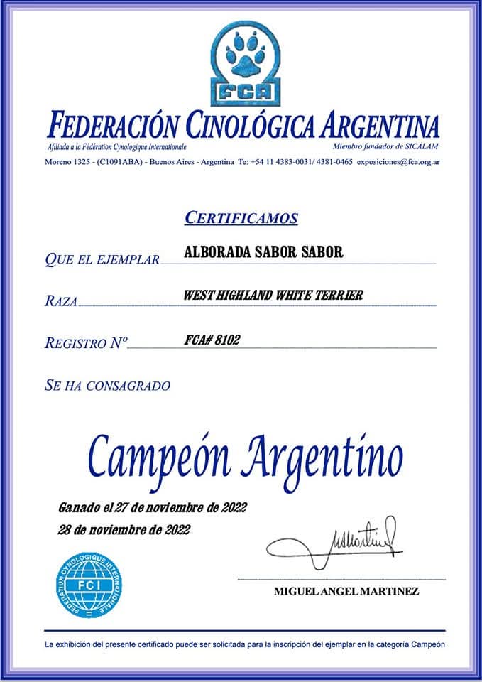 MultiCh Alborada Sabor Sabor Campeon