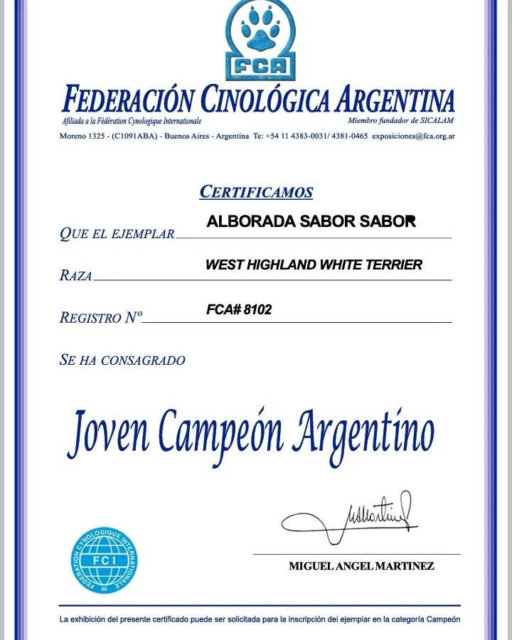 MultiCh Alborada Sabor Sabor Joven Campeon